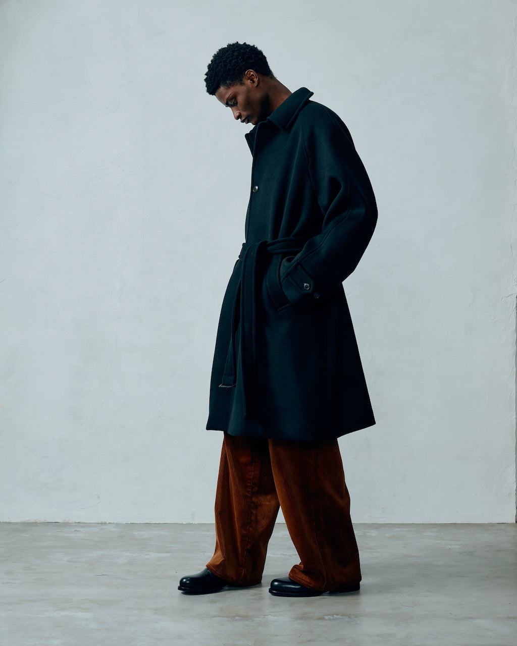 WOOL RAGLAN OVER COAT 