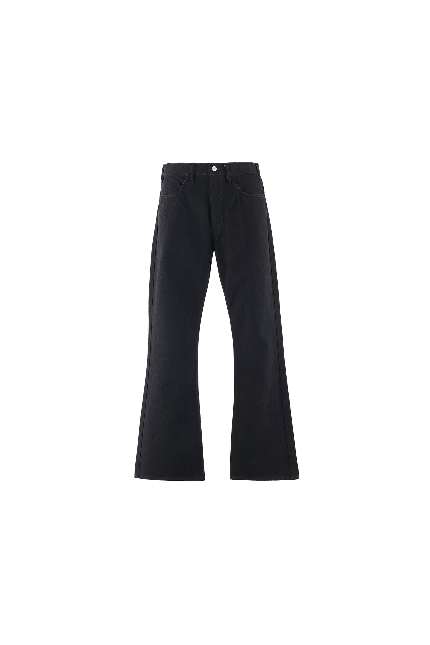 BLACK DENIM PANTS/FLARE