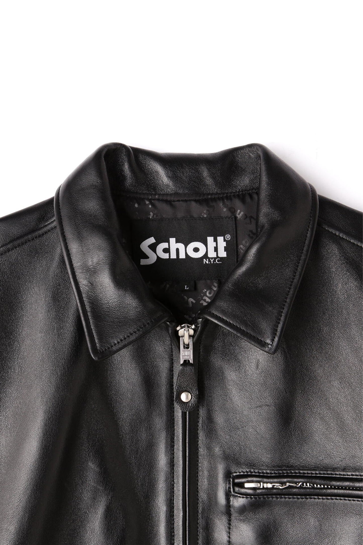 LEATHER TRACKER JACKET