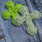 3D cross knit Denim Jacket