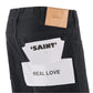BLK FLARE DENIM PANTS/FLARE/BLK