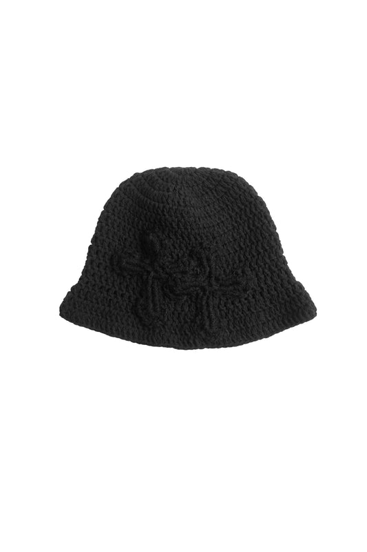 3D cross knit hat