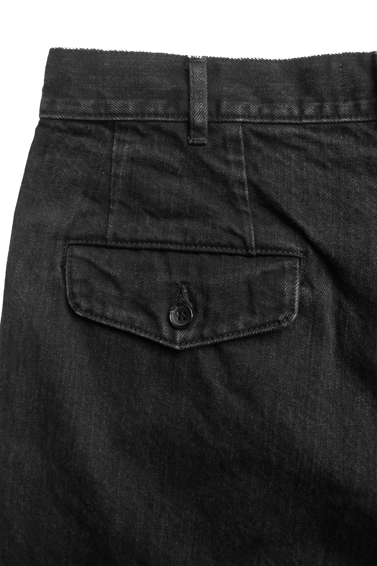 DENIM TWO TUCK TROUSERS