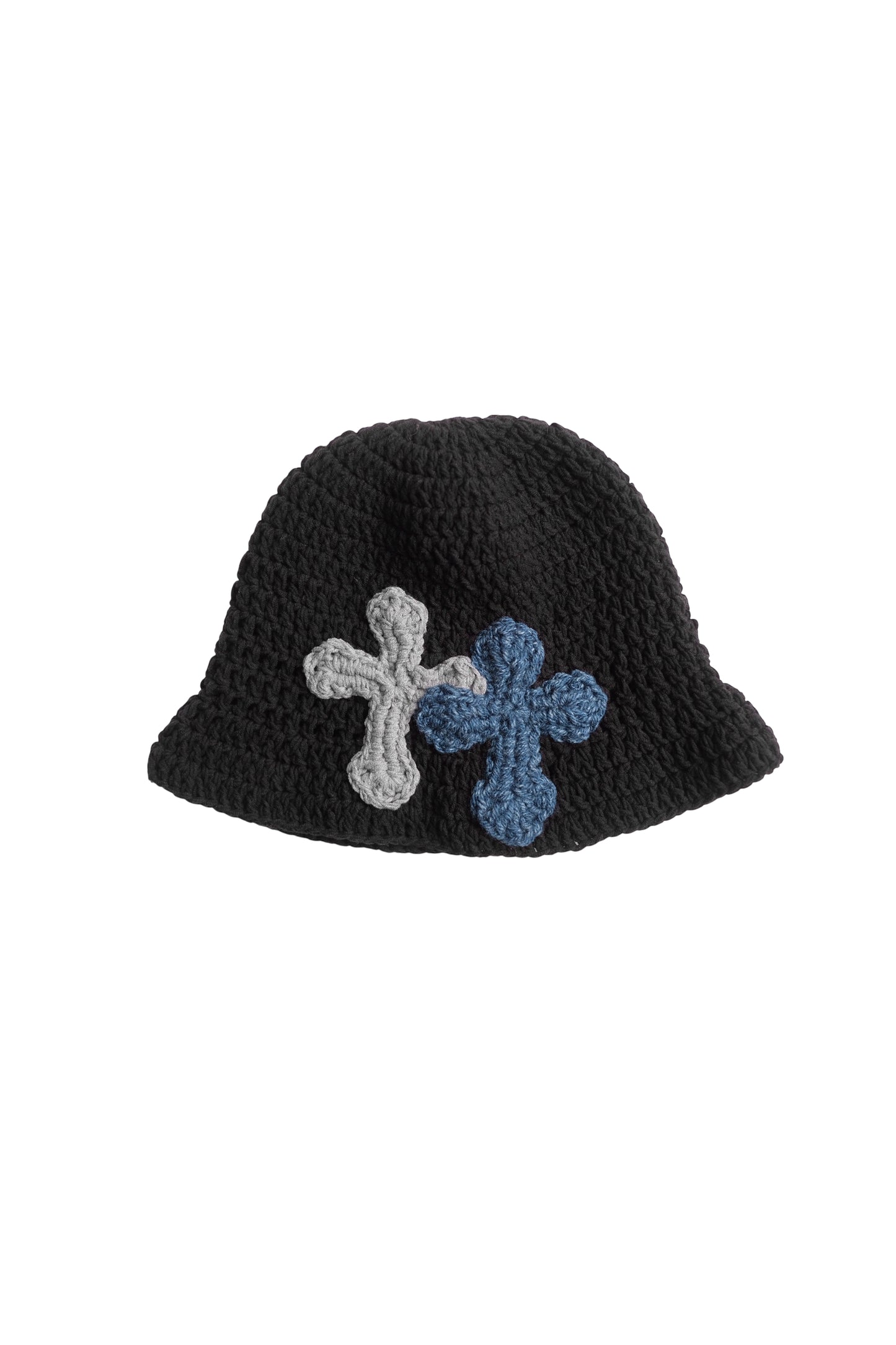3D cross knit hat