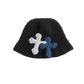 3D cross knit hat