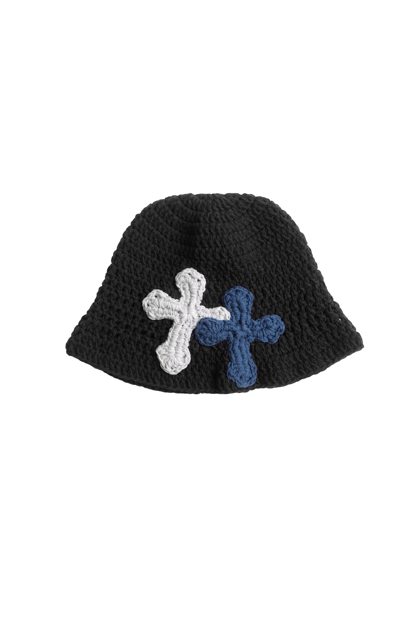 3D cross knit hat