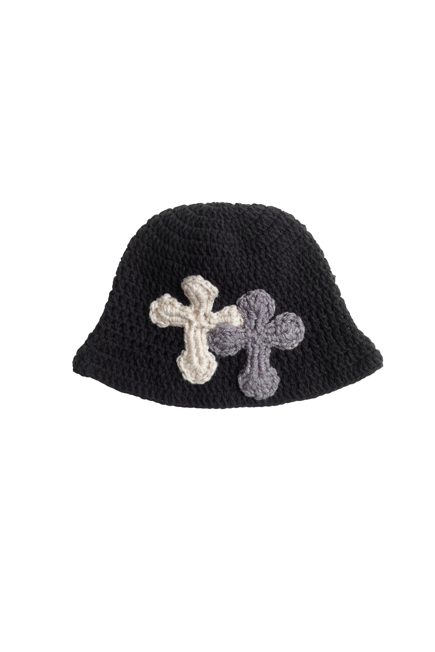 3D cross knit hat