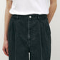 DENIM TWO TUCK TROUSERS