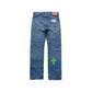 3D cross knit Denim