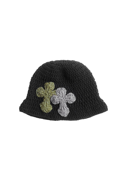 3D cross knit hat