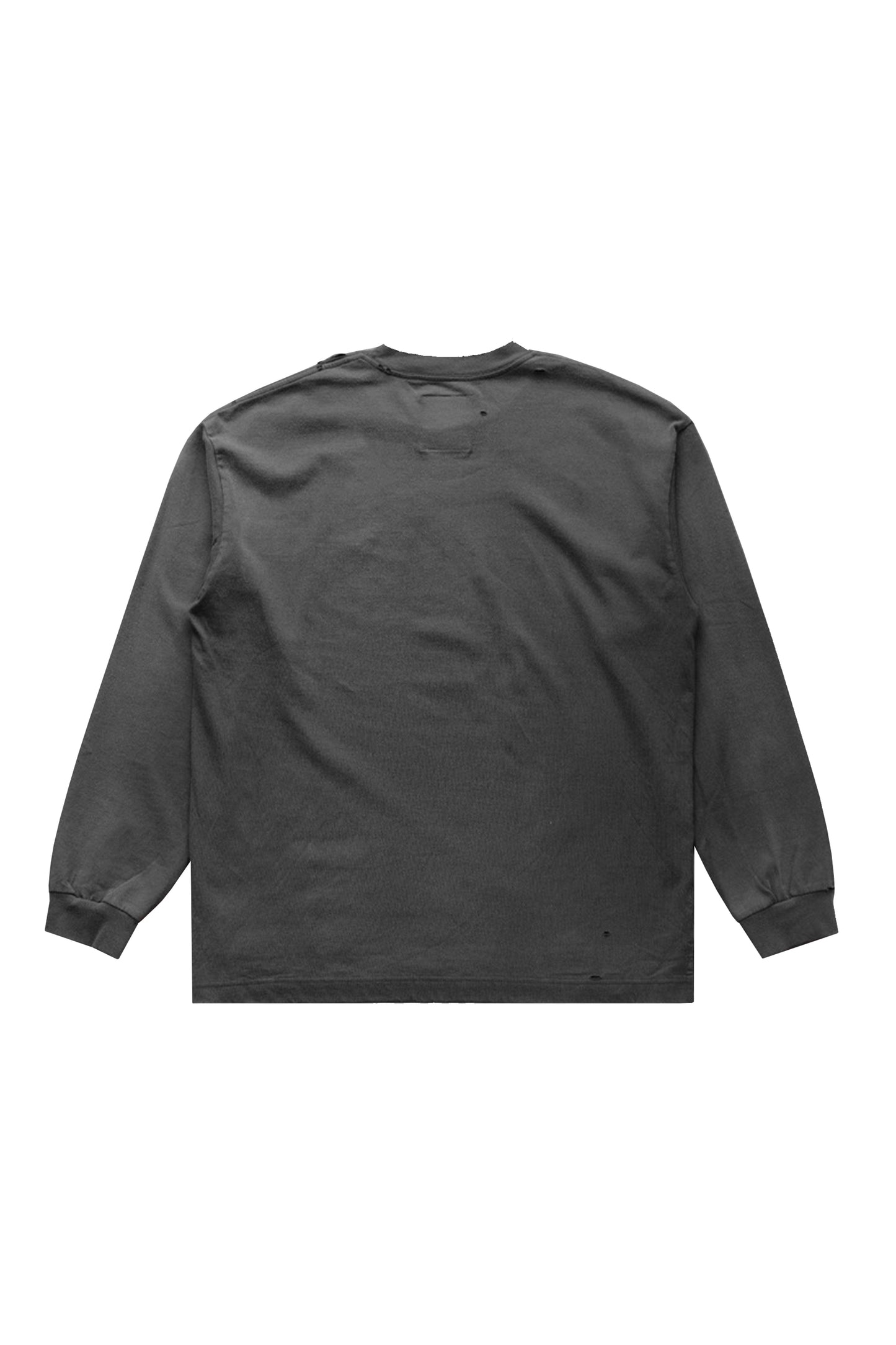 EMBELLISHED DISTRESSED LONG SLEEVES TEE