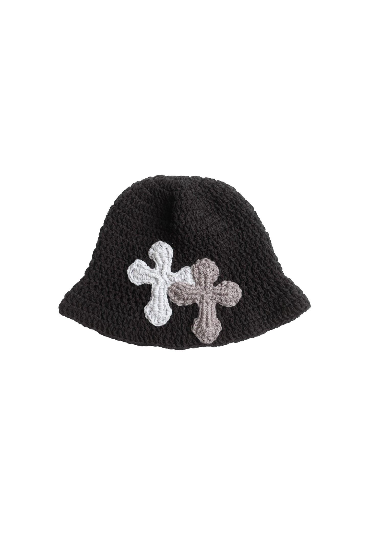 3D cross knit hat