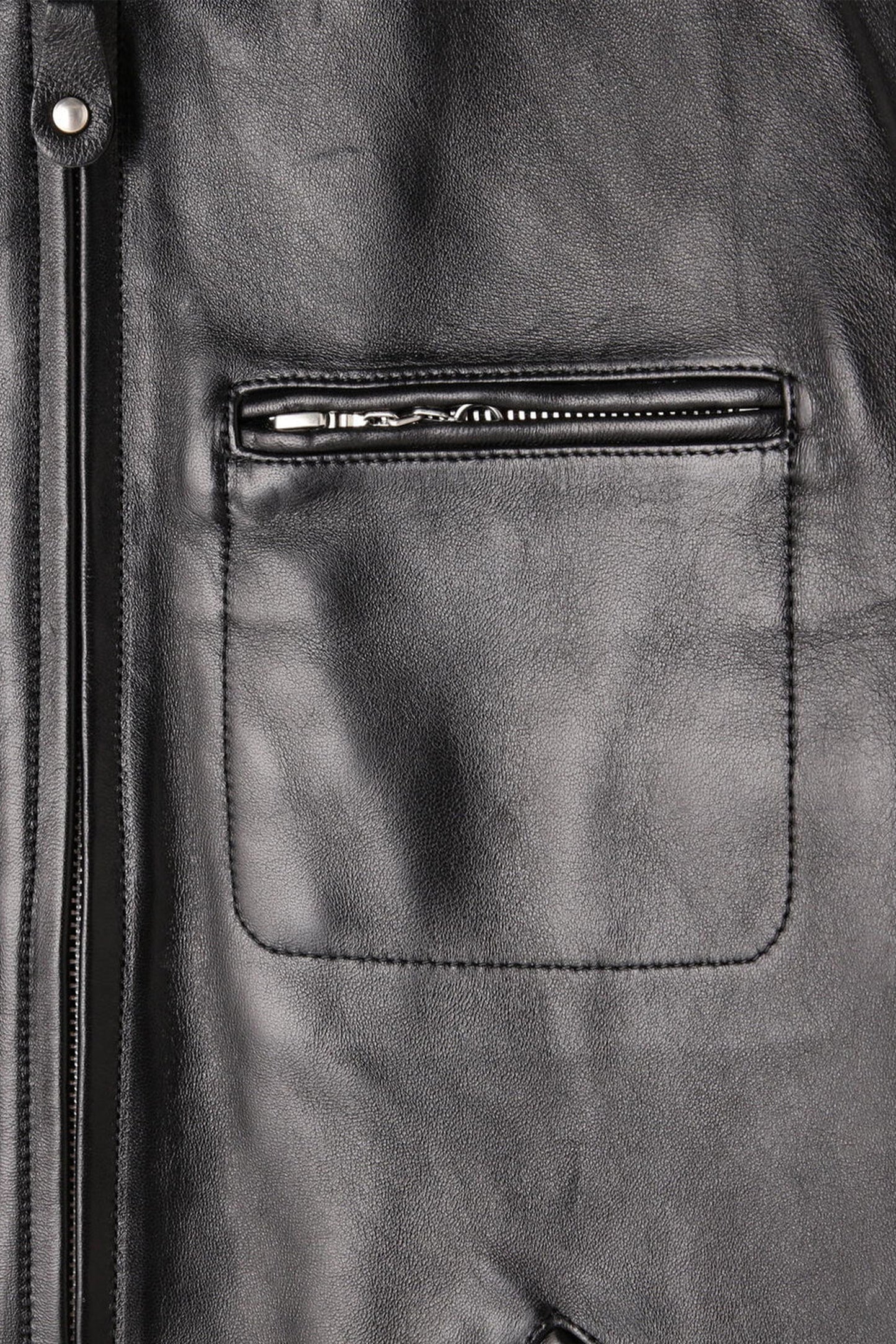 LEATHER TRACKER JACKET