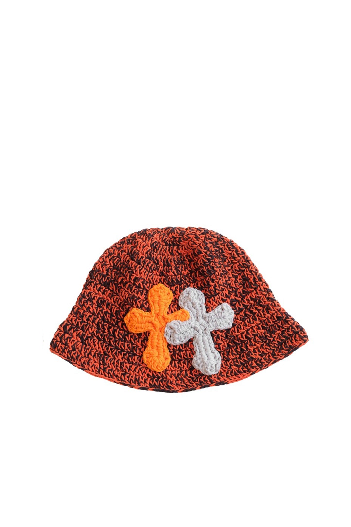 3D cross knit hat