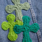 3D cross knit Denim Jacket