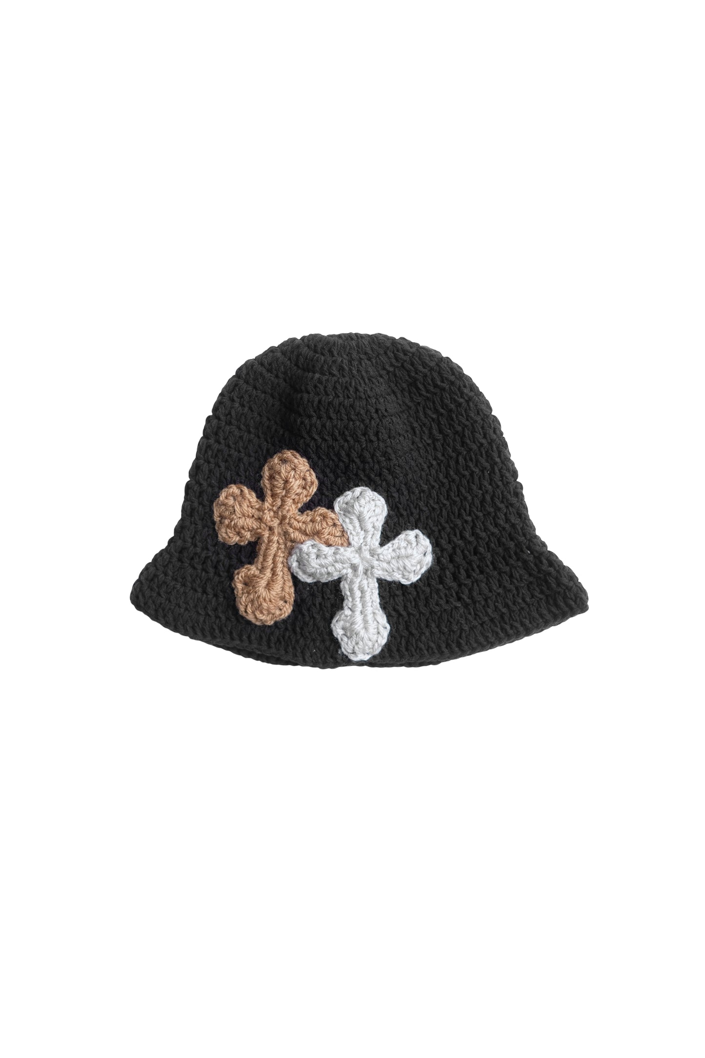 3D cross knit hat