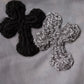 3D cross knit Denim