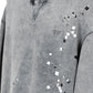 EMBELLISHED BLEACHED PULLOVER