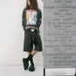 LS T-SHIRT/SUPERFLAT/BLACK