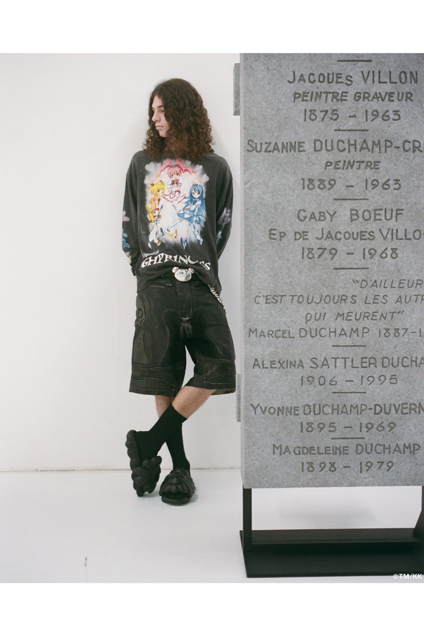 LS T-SHIRT/SUPERFLAT/BLACK