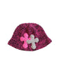 3D cross knit hat