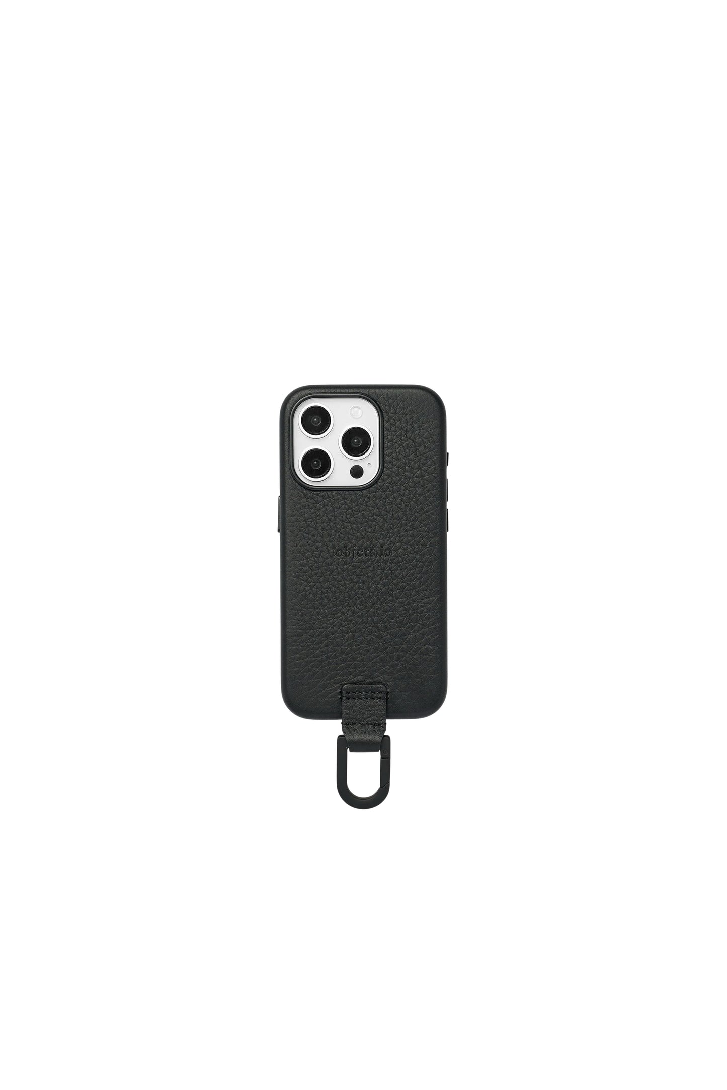 iPhone カラビナレザーケース【17. 16. 15】/ Black