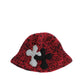 3D cross knit hat