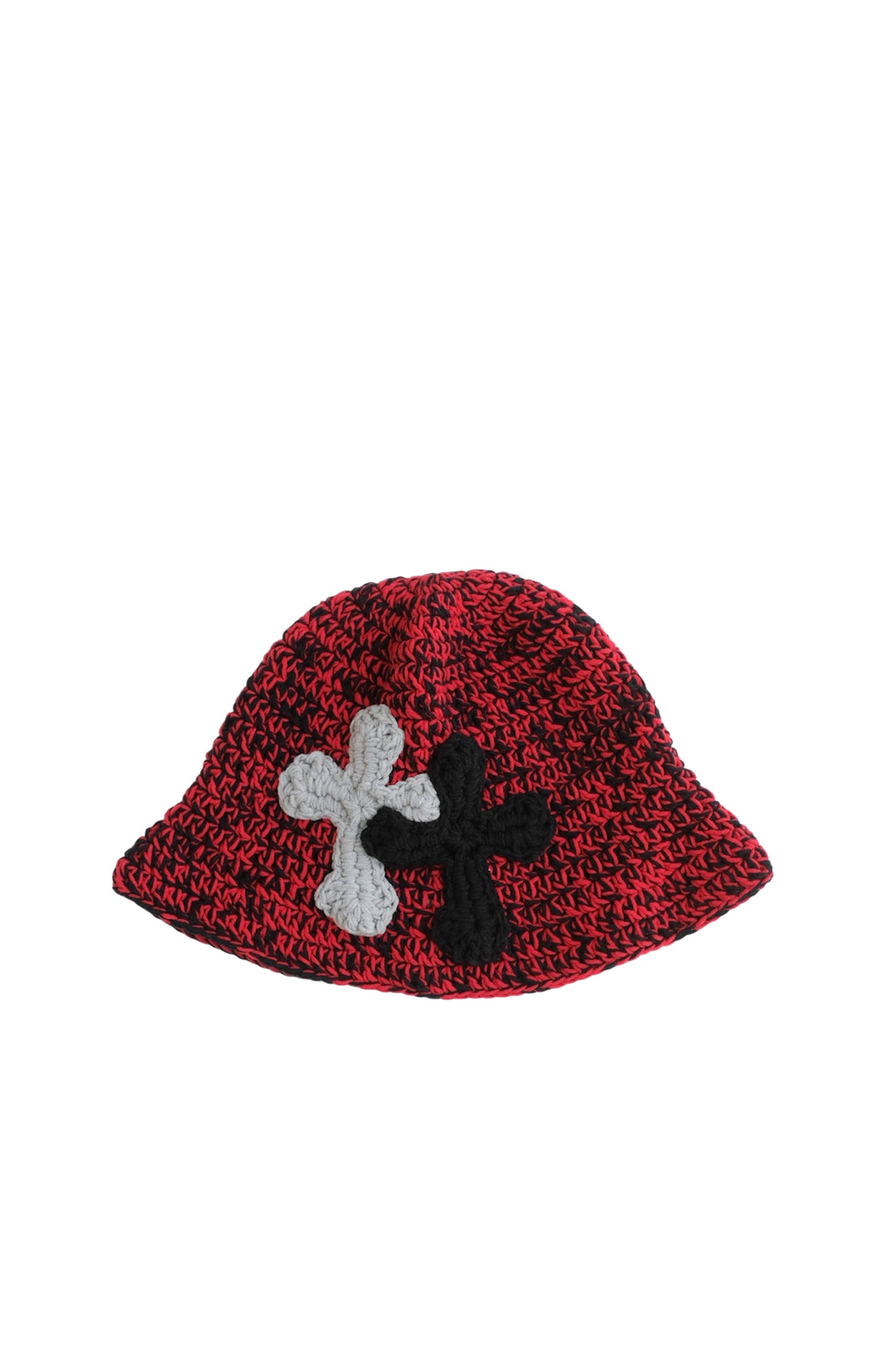 3D cross knit hat