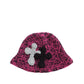 3D cross knit hat
