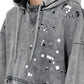EMBELLISHED BLEACHED HOODIE