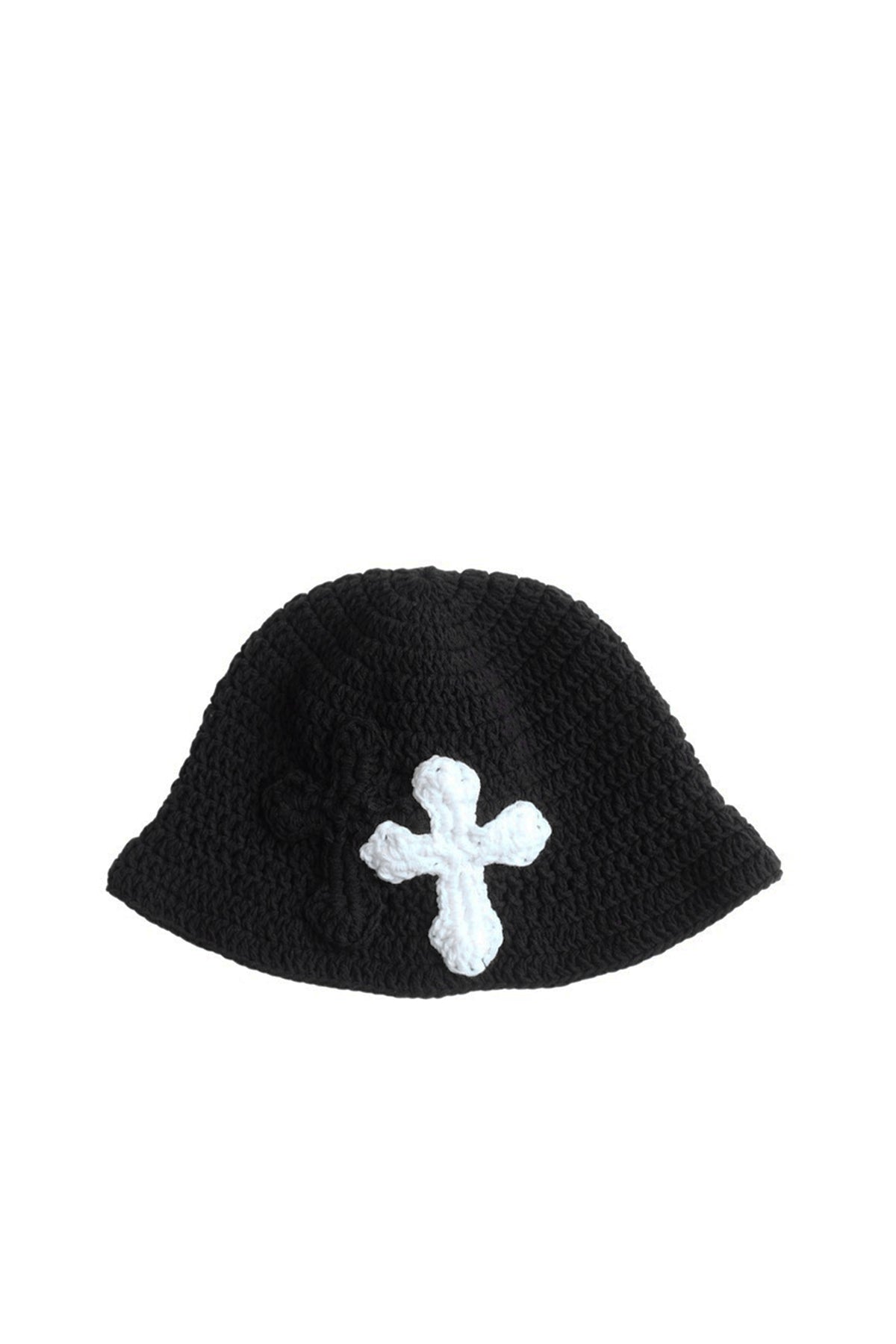 3D cross knit hat