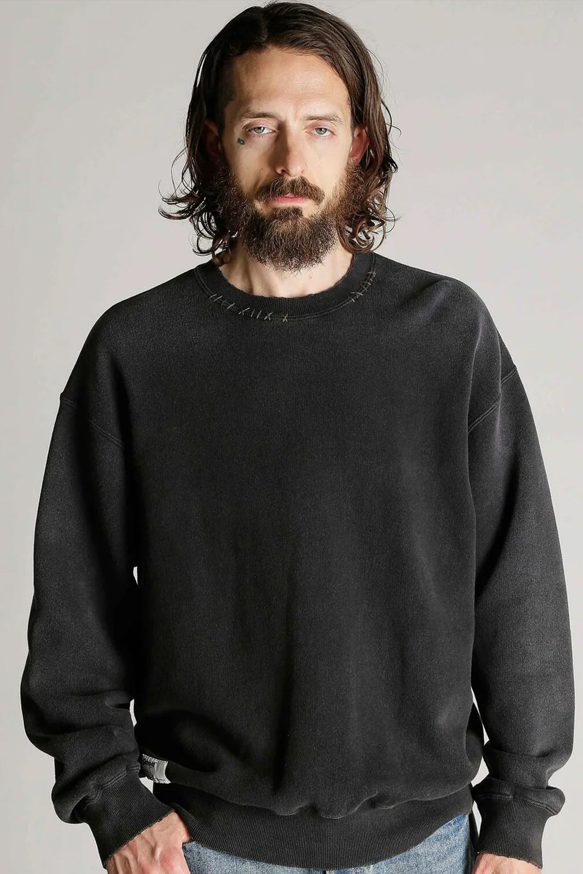 ASING CREW SWEAT HAND STITCH