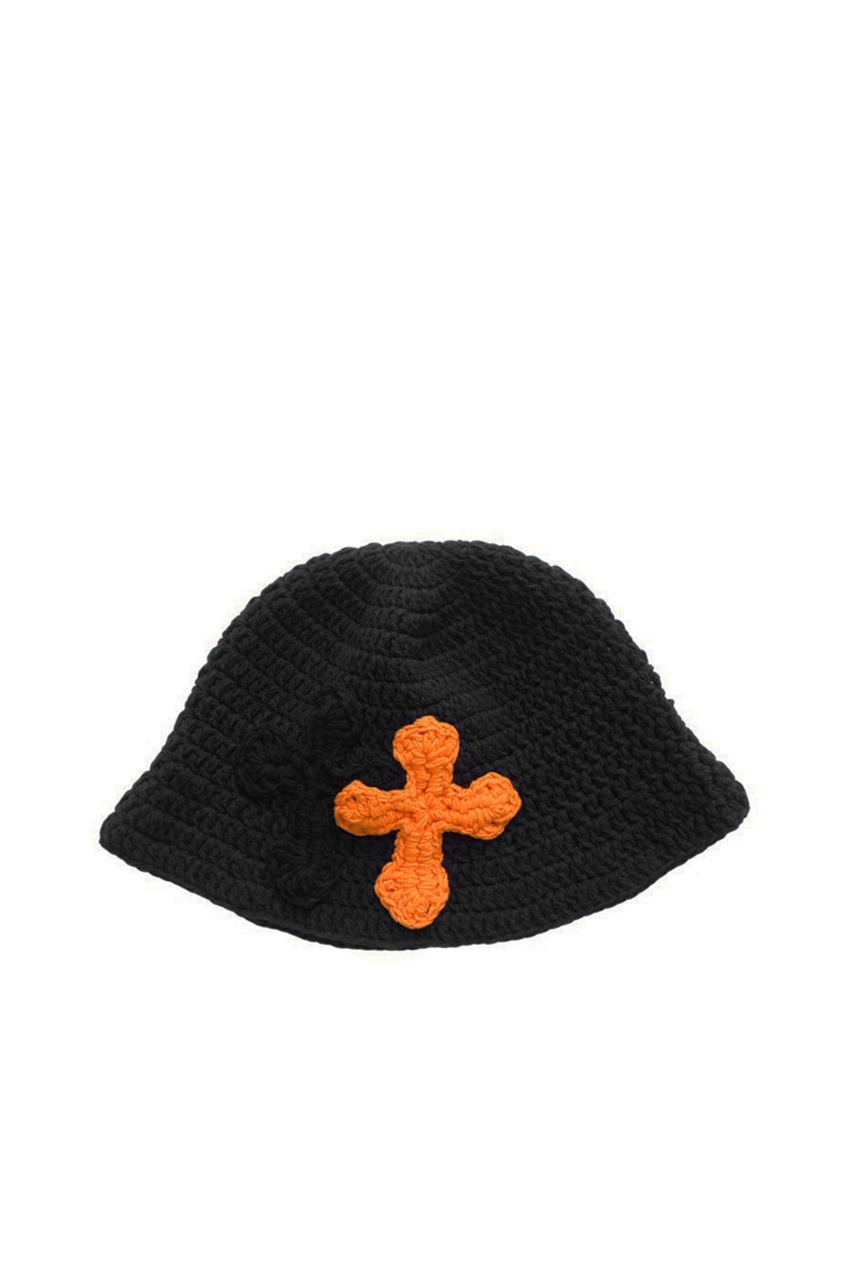 3D cross knit hat