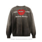 TRS_CRW N SWEAT/LIPS&TOHGUE/BLK