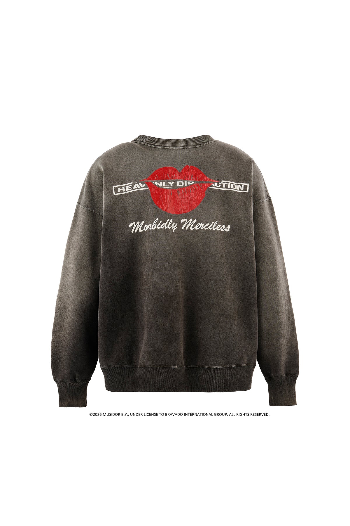 TRS_CRW N SWEAT/LIPS&TOHGUE/BLK