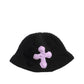 3D cross knit hat