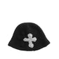 3D cross knit hat