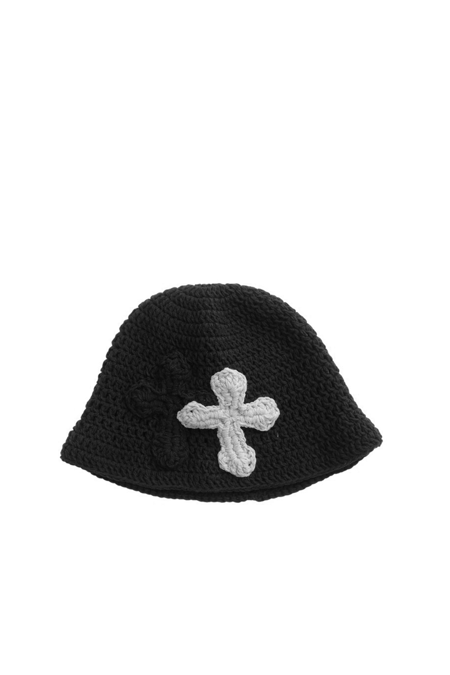 3D cross knit hat