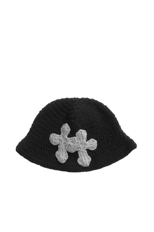 3D cross knit hat