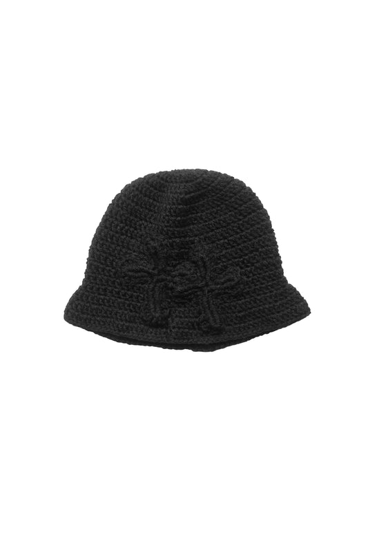 3D cross knit hat