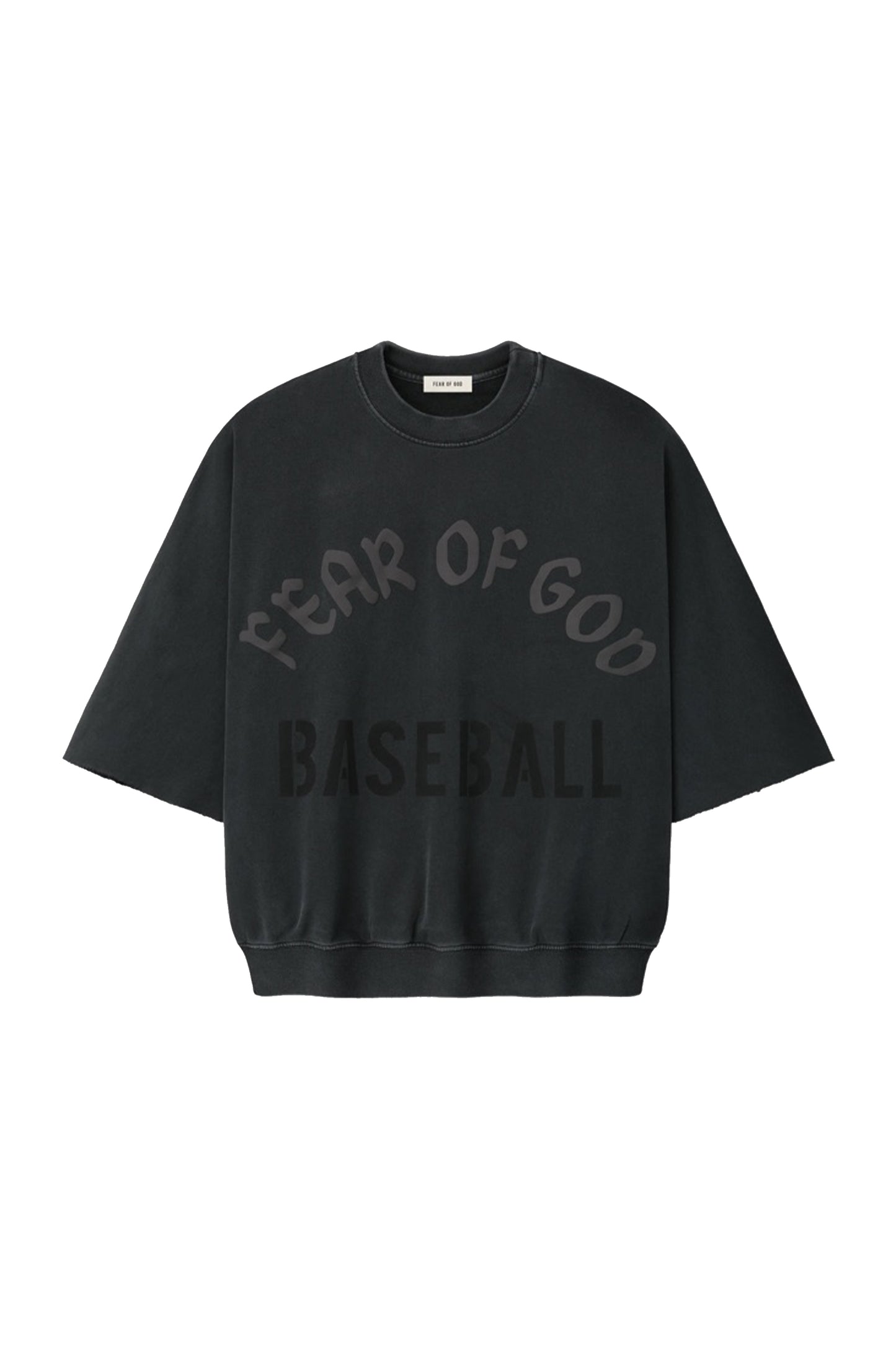 "BASEBALL" CUT SLEEVE SWEATSHIRT