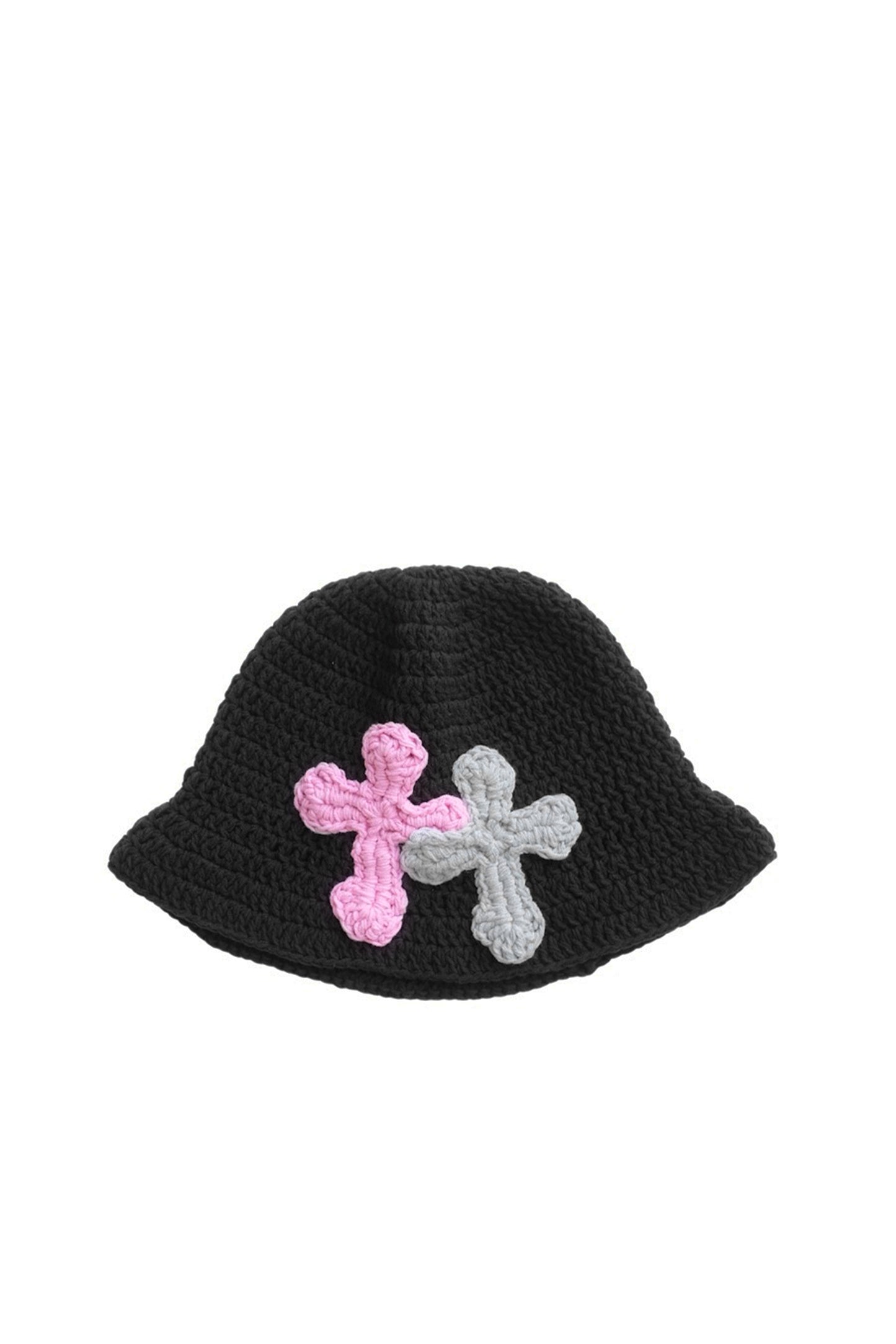3D cross knit hat