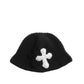 3D cross knit hat
