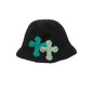 3D cross knit hat