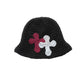 3D cross knit hat