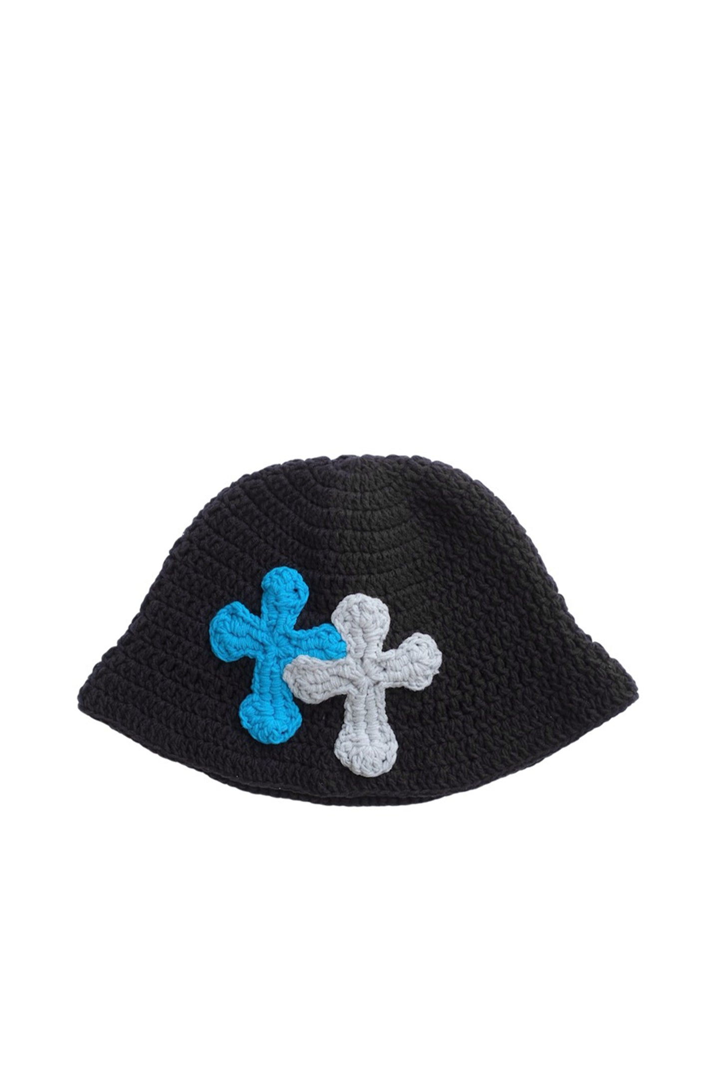 3D cross knit hat