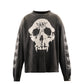 BAPE_LS T-SHIRT/SKULL/BLACK