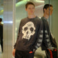 BAPE_LS T-SHIRT/SKULL/BLACK