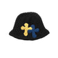 3D cross knit hat