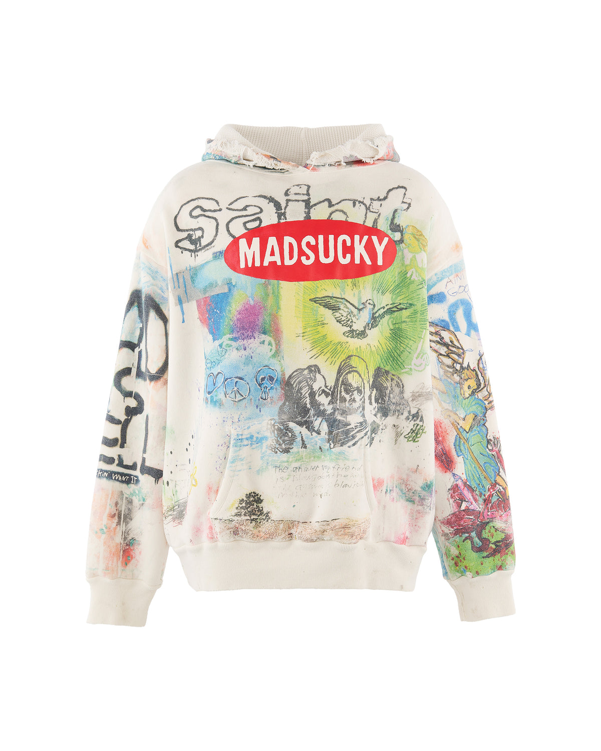 MDS_DBL FACE HOODIE/MADSUCKY/WHT